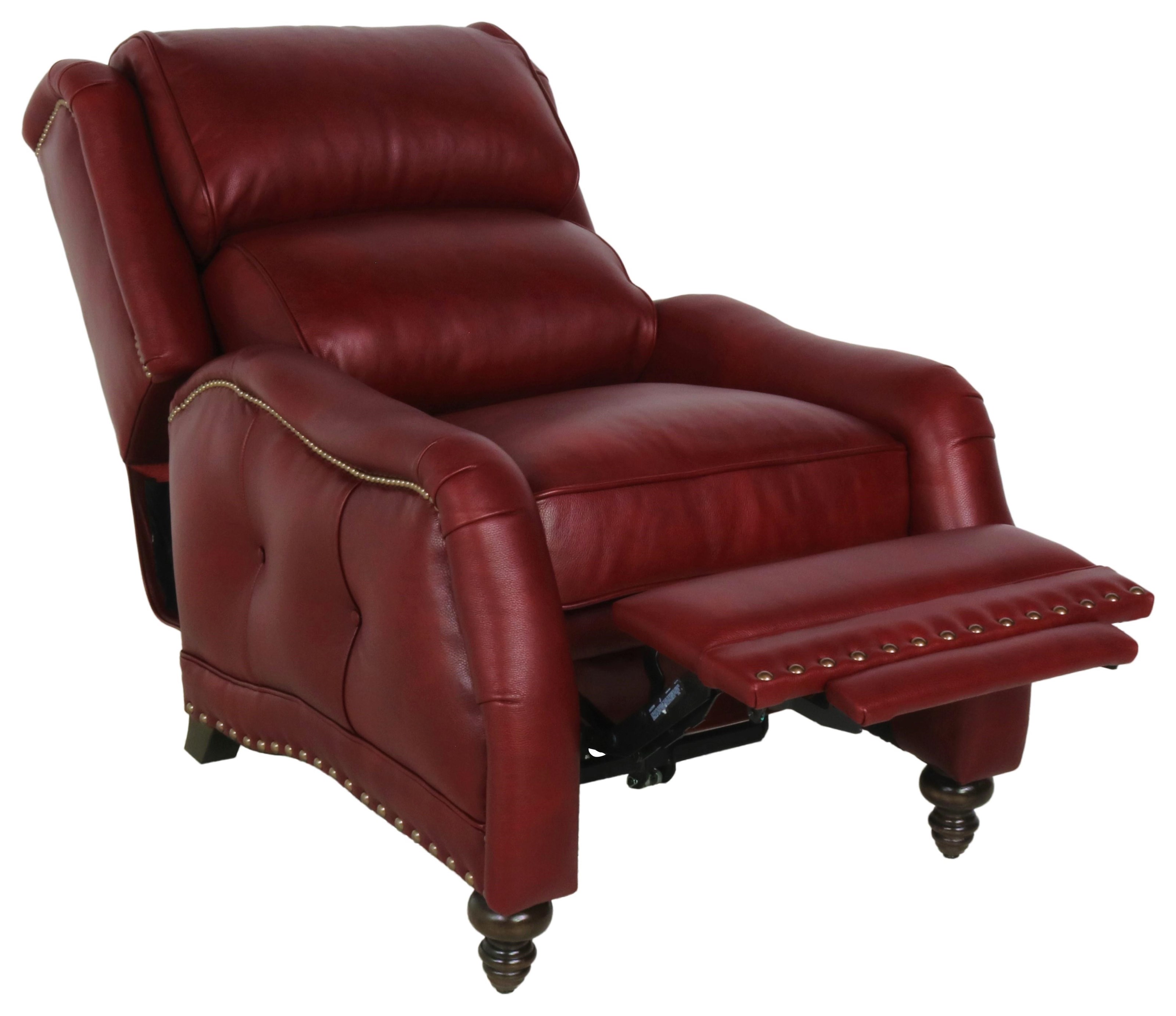 Custom leather outlet recliner